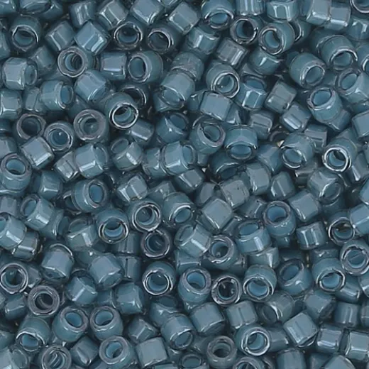 DB2054 Luminous Dusk Blue, Size 11/0 Miyuki Delica Beads, 5.2g approx. DB2054 Luminous Dusk Blue, Size 11/0 Miyuki Delica Beads, 5.2g approx.