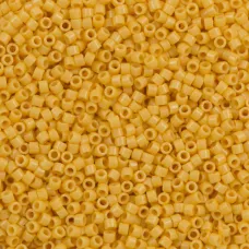 DB2102 Duracoat Opaque Dyed Light Topaz Size 11/0 Miyuki Delica Beads, 5.2g appr...