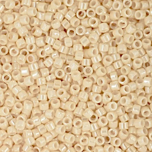 DB2105 Beige Opaque Duracoat Miyuki 11/0 Delica Beads, 5.2g approx. DB2105 Beige Opaque Duracoat Miyuki 11/0 Delica Beads, 5.2g approx.
