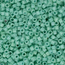 DB2125 Duracoat Opaque Dyed Turquoise Green, Size 11/0 Miyuki Delica Beads, 5.2g...
