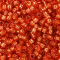 DB2158 Silver Lined Dyed Clementine 11/0 Duracoat Miyuki Delica Beads, 5.2g approx