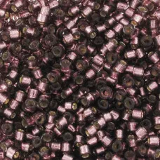 DB2170 Silver Lined Dyed Raisin 11/0 Duracoat Miyuki Delica Beads, 5.2g approx