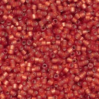 DB2173 Semi-Frosted Silver Lined Dyed Watermelon 11/0 Duracoat Miyuki Delica Beads, 5.2g approx