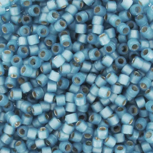 DB2176 Semi-Frosted Silver Lined Dyed Lt.Bayberry 11/0 Duracoat Miyuki Delica Beads, 50gm DB2176 Semi-Frosted Silver Lined Dyed Lt.Bayberry 11/0 Duracoat Miyuki Delica Beads, 50gm