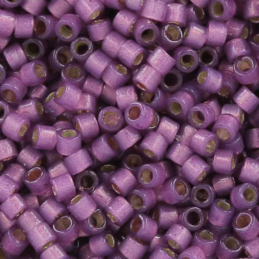 DB2182 Semi-Frosted Silver Lined Dyed Lilac 11/0 Duracoat Miyuki Delica Beads, 5.2gm approx. DB2182 Semi-Frosted Silver Lined Dyed Lilac 11/0 Duracoat Miyuki Delica Beads, 5.2gm approx.