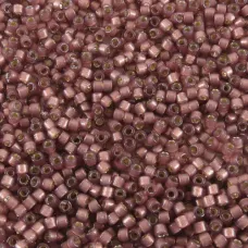 DB2183B  Semi-Frosted Silver Lined Dyed Raisin 11/0 Duracoat Miyuki Delica Bead...