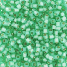 DB2188  Semi-Frosted Silver Lined Dyed Spearmint 11/0 Duracoat Miyuki Delica Be...