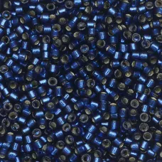 DB2191 Navy Blue Silver Lined Dyed Duracoat, Size 11/0 Miyuki Delica Beads, 5.2g...