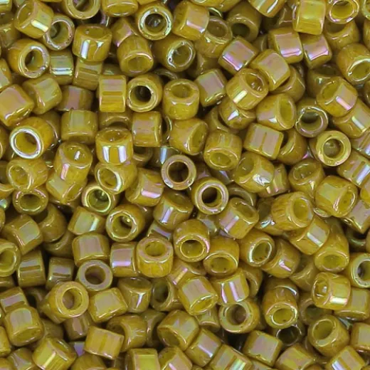 DB2272 Glazed Opaque Pistachio Size 11/0 Miyuki Delica Beads, 5.2gm approx. DB2272 Glazed Opaque Pistachio Size 11/0 Miyuki Delica Beads, 5.2gm approx.