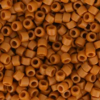 DB2287  Frost Opaque Glazed Burnt Orange Size 11/0 Miyuki Delica Beads, 5.2gm approx.