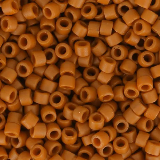 DB2287 Frost Opaque Glazed Burnt Orange Size 11/0 Miyuki Delica Beads, 5.2gm approx. DB2287 Frost Opaque Glazed Burnt Orange Size 11/0 Miyuki Delica Beads, 5.2gm approx.