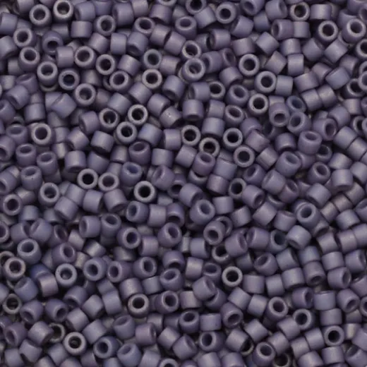 DB2292 Frost Opaque Glazed Grape Size 11/0 Miyuki Delica Beads, 5.2gm approx. DB2292 Frost Opaque Glazed Grape Size 11/0 Miyuki Delica Beads, 5.2gm approx.