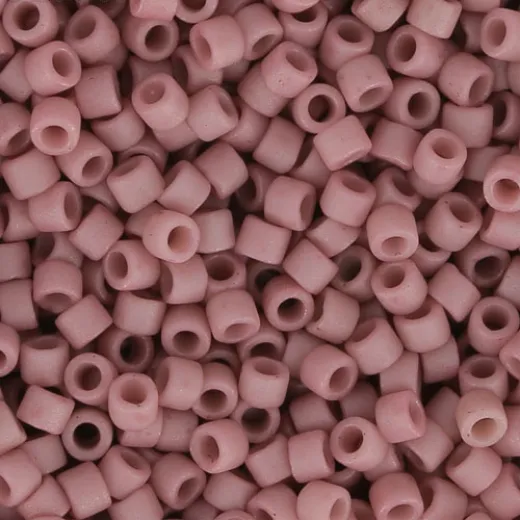DB2294 Frost Opaque Glazed Mauve Size 11/0 Miyuki Delica Beads, 5.2gm approx. DB2294 Frost Opaque Glazed Mauve Size 11/0 Miyuki Delica Beads, 5.2gm approx.