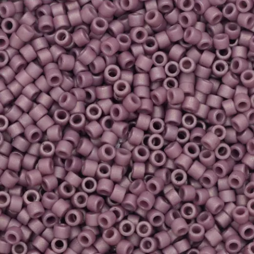 DB2295  Frost Opaque Glazed Plum Size 11/0 Miyuki Delica Beads, 5.2gm approx.