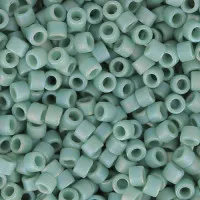 DB2313  Matte Opaque Glazed Sea Opal AB Size 11/0 Miyuki Delica Beads, 5.2gm approx.
