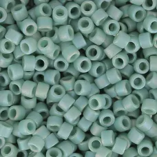 DB2313  Matte Opaque Glazed Sea Opal AB Size 11/0 Miyuki Delica Beads, 5.2gm ap...