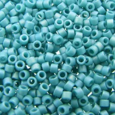 DB2315  Matte Opaque Glazed Nile Blue AB Size 11/0 Miyuki Delica Beads, 5.2gm a...