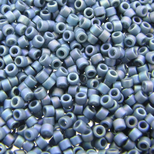 DB2316 Matte Opaque Glazed Moody Blue AB Size 11/0 Miyuki Delica Beads, 5.2gm approx. DB2316 Matte Opaque Glazed Moody Blue AB Size 11/0 Miyuki Delica Beads, 5.2gm approx.