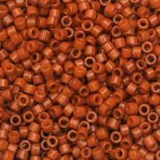 DB2352 Opaque Orange Rust Duracoat size 11/0 Miyuki Delica Beads, 5.2g approx.