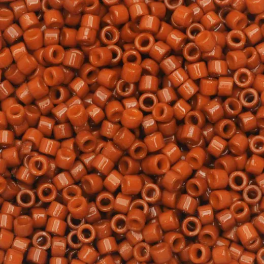 DB2352 Opaque Orange Rust Duracoat size 11/0 Miyuki Delica Beads, 5.2g approx. DB2352 Opaque Orange Rust Duracoat size 11/0 Miyuki Delica Beads, 5.2g approx.