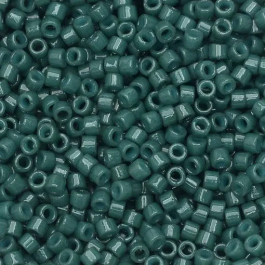 DB2358 Opaque Spruce Green Duracoat size 11/0 Miyuki Delica Beads, 5.2g approx. DB2358 Opaque Spruce Green Duracoat size 11/0 Miyuki Delica Beads, 5.2g approx.