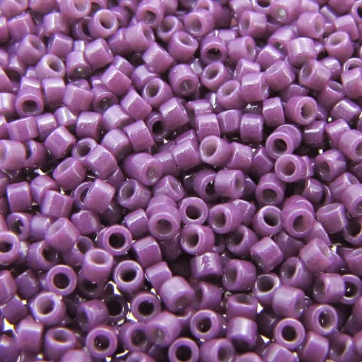 DB2360 Opaque Dark Purple Duracoat size 11/0 Miyuki Delica Beads, 50gm approx.. DB2360 Opaque Dark Purple Duracoat size 11/0 Miyuki Delica Beads, 50gm approx..