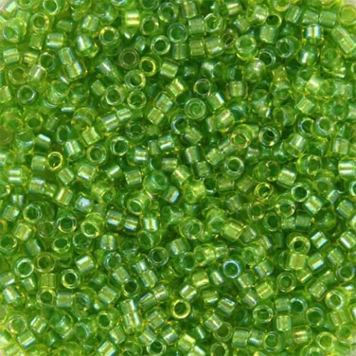 DB2376 Celery Fancy Lined Size 11/0 Miyuki Delica Beads, 5.2gm DB2376 Celery Fancy Lined Size 11/0 Miyuki Delica Beads, 5.2gm