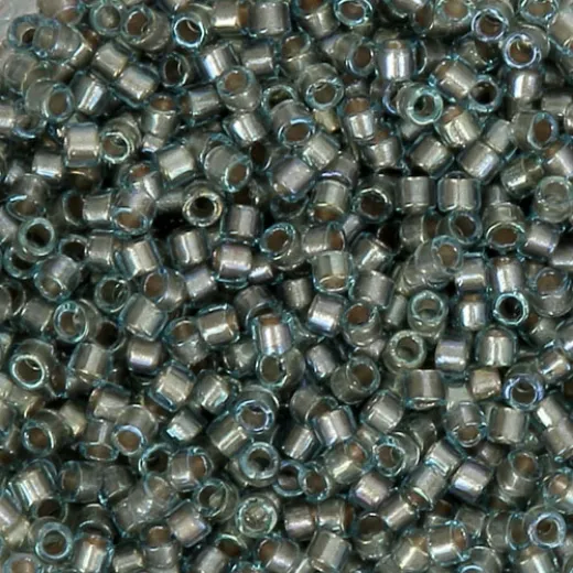 DB2379 Blue Silver Fancy Lined Size 11/0 Miyuki Delica Beads, 5.2gm DB2379 Blue Silver Fancy Lined Size 11/0 Miyuki Delica Beads, 5.2gm