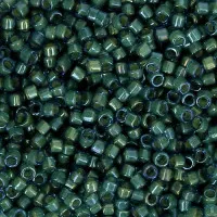 DB2381 Aqua Green Fancy Lined Size 11/0 Miyuki Delica Beads, 5.2gm