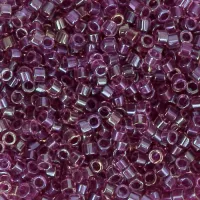 DB2389 Magenta Fancy Lined Size 11/0 Miyuki Delica Beads, 5.2gm