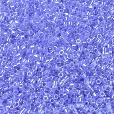 DBM0240 Light Crystal Sapphire Ceylon Lined-Dyed, Size 10/0  Miyuki Delica Beads...
