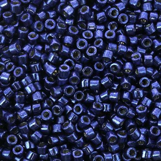 DB2511 Navy Galvanised Duracoat, size 11/0 Miyuki Delica Beads, 50 Gram Bag DB2511 Navy Galvanised Duracoat, size 11/0 Miyuki Delica Beads, 50 Gram Bag