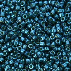 DB2516 Dark Aqua Blue Galvanised Duracoat , size 11/0 Miyuki Delica Beads, 5.2g ...