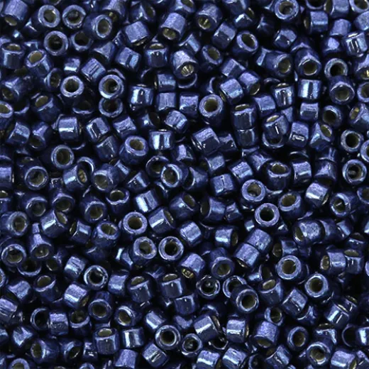 DB2517 Mermaid Blue Galvanised Duracoat, size 11/0 Miyuki Delica Beads, 50 Gram Bag DB2517 Mermaid Blue Galvanised Duracoat, size 11/0 Miyuki Delica Beads, 50 Gram Bag