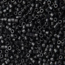 DBM0310 Matte Black 10/0  Miyuki Delica Beads beads - colour 310, 5.2gm approx