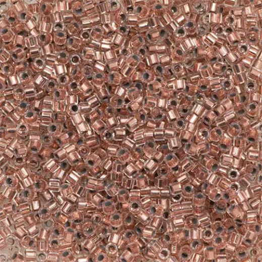 Copper Crystal Lined, Colour Code 0037, Size 11/0 Cut Miyuki Delica Beads, 5.2g approx. Copper Crystal Lined, Colour Code 0037, Size 11/0 Cut Miyuki Delica Beads, 5.2g approx.