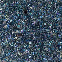 Blue AB Lined-Dyed, Colour Code 0085, Size 11/0  Cut  Miyuki Delica Beads, 5.2gm approx.
