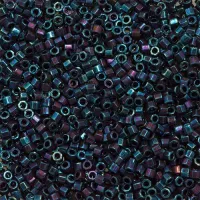 Purple AB Metallic, Colour Code 0025, Size 11/0  Cut  Miyuki Delica Beads, 5.2g approx.