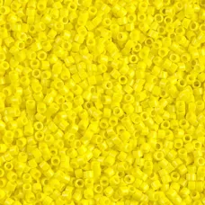 DB0721 Opaque Yellow, Size 11/0 Miyuki Delica Beads, 5.2g approx.