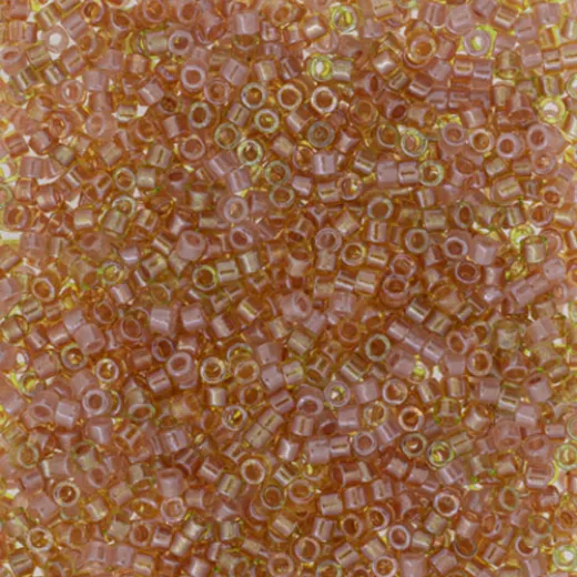 DB0987, Gold Rose Honey, Size 11/0 Miyuki Delica Beads, 5.2g pack DB0987, Gold Rose Honey, Size 11/0 Miyuki Delica Beads, 5.2g pack