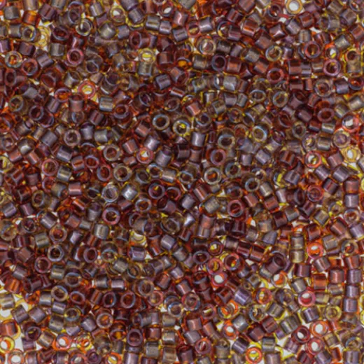 DB0990, Red Olive Mauve, Size 11/0 Miyuki Delica Beads, 50g wholesale pack DB0990, Red Olive Mauve, Size 11/0 Miyuki Delica Beads, 50g wholesale pack