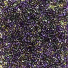 DB0991, Purple Green Brown, Size 11/0 Miyuki Delica Beads, 5.2g pack DB0991, Purple Green Brown, Size 11/0 Miyuki Delica Beads, 5.2g pack