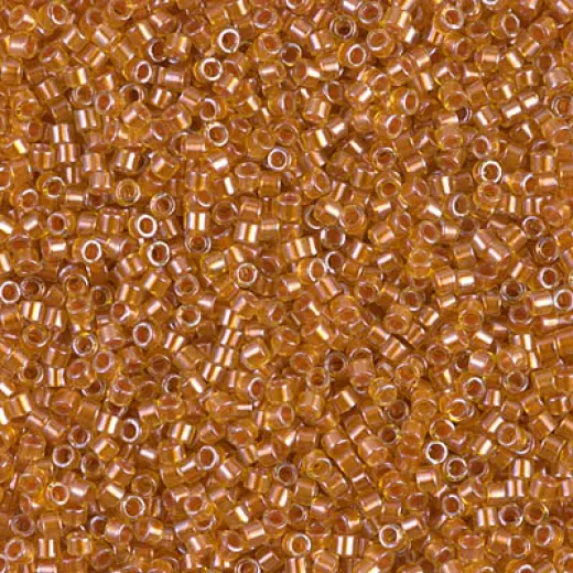 DB1702 Copper Pearl Lined Marigold, Size 11/0 Miyuki Delica Beads, 50g Wholesale Pack DB1702 Copper Pearl Lined Marigold, Size 11/0 Miyuki Delica Beads, 50g Wholesale Pack