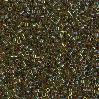 DB1741 Sparkling Mint Lined Topaz AB, Size 11/0 Miyuki Delica Beads, 5.2g approx. 