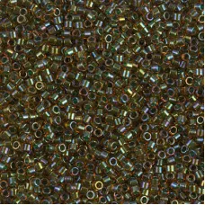 DB1741 Sparkling Mint Lined Topaz AB, Size 11/0 Miyuki Delica Beads, 5.2g approx...