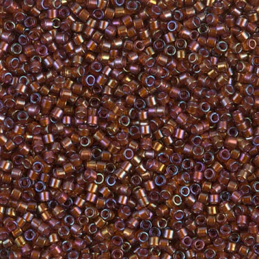 DB1750 Sparkling Beige Lined Root Beer AB, Size 11/0 Miyuki Delica Beads, 50g Wholesale Pack DB1750 Sparkling Beige Lined Root Beer AB, Size 11/0 Miyuki Delica Beads, 50g Wholesale Pack