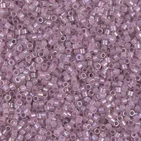 DB1752 Sparkling Orchid Lined Opal AB, Size 11/0 Miyuki Delica Beads, 5.2g approx. 