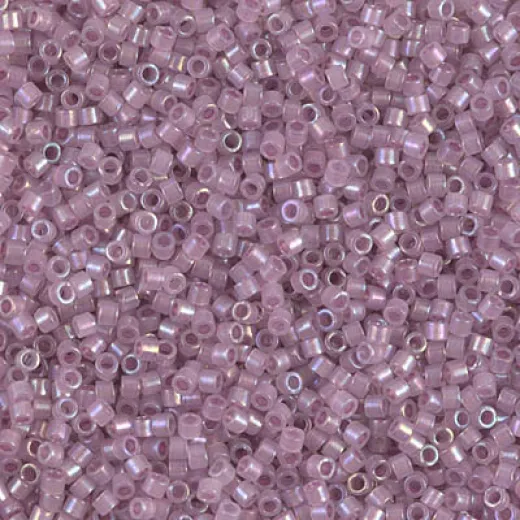 DB1752 Sparkling Orchid Lined Opal AB, Size 11/0 Miyuki Delica Beads, 5.2g approx. DB1752 Sparkling Orchid Lined Opal AB, Size 11/0 Miyuki Delica Beads, 5.2g approx.