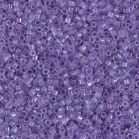 DB1753 Sparkling Purple Lined Opal AB, Size 11/0 Miyuki Delica Beads, 5.2g approx. 
