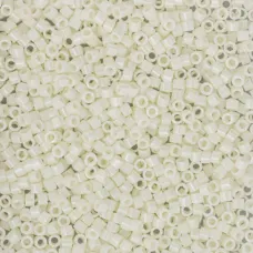 DB2402, Light Buttercream Ceylon, Size 11/0 Miyuki Delica Beads, 5.2g pack DB2402, Light Buttercream Ceylon, Size 11/0 Miyuki Delica Beads, 5.2g pack
